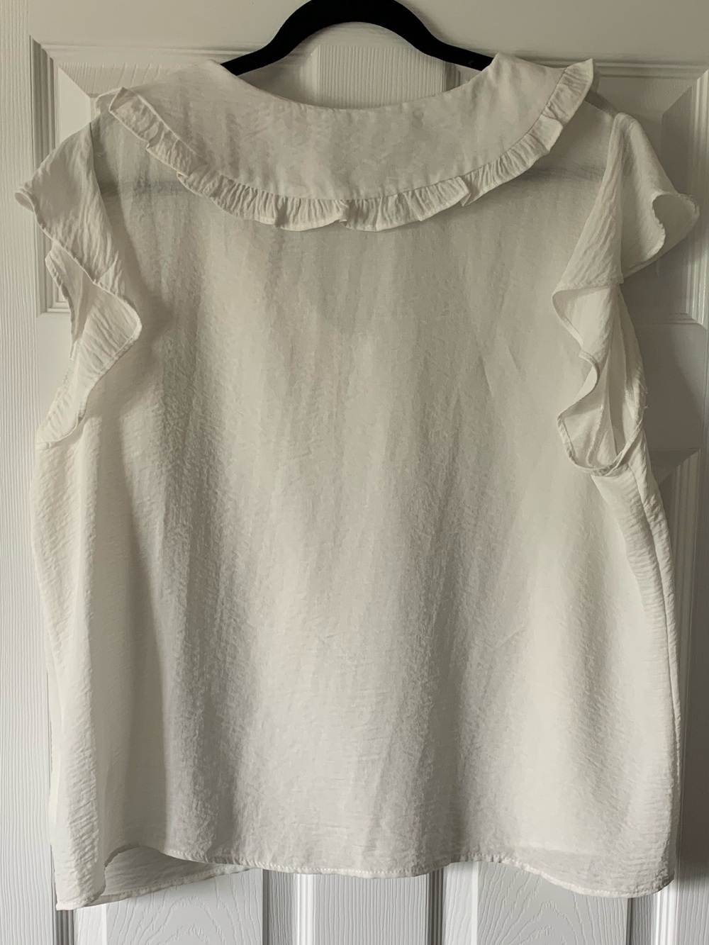 Reitmans Ivory Ruffle Collar Sleeveless Camisole - Picture 5 of 5